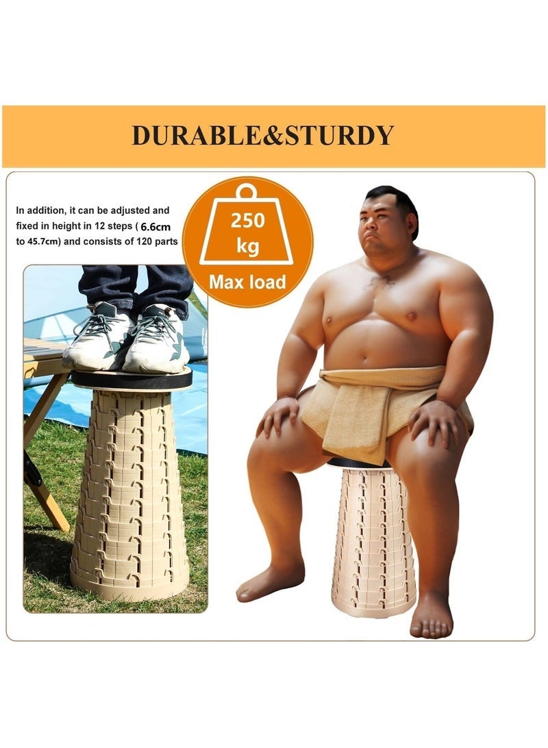 منزل الغابة كرسي قابل للطي بمتّكأة PVC ناعمة - تحمّل حتى 250 كجم، خفيف الوزن وحمّال للبالغين | مثالي للتخييم، الصيد، التنزه، الشواء - Image 3